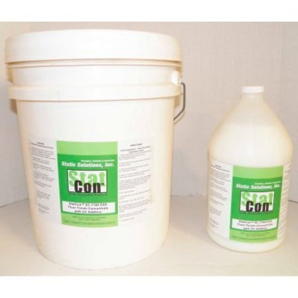 Static Solutions Inc Static Solutions Floor Finish Concentrate w/UV Additive, Gallon Bottle, 4 Bottles - SC-7184